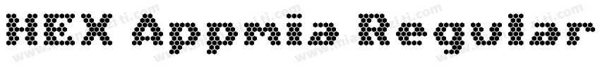 HEX Appmia Regular字体转换